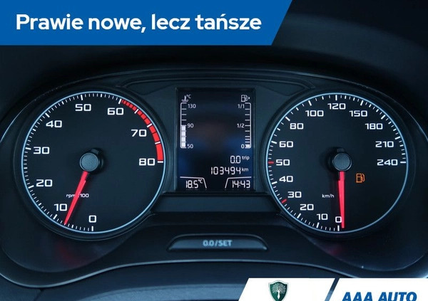 Seat Ibiza cena 36000 przebieg: 103488, rok produkcji 2017 z Boguchwała małe 232